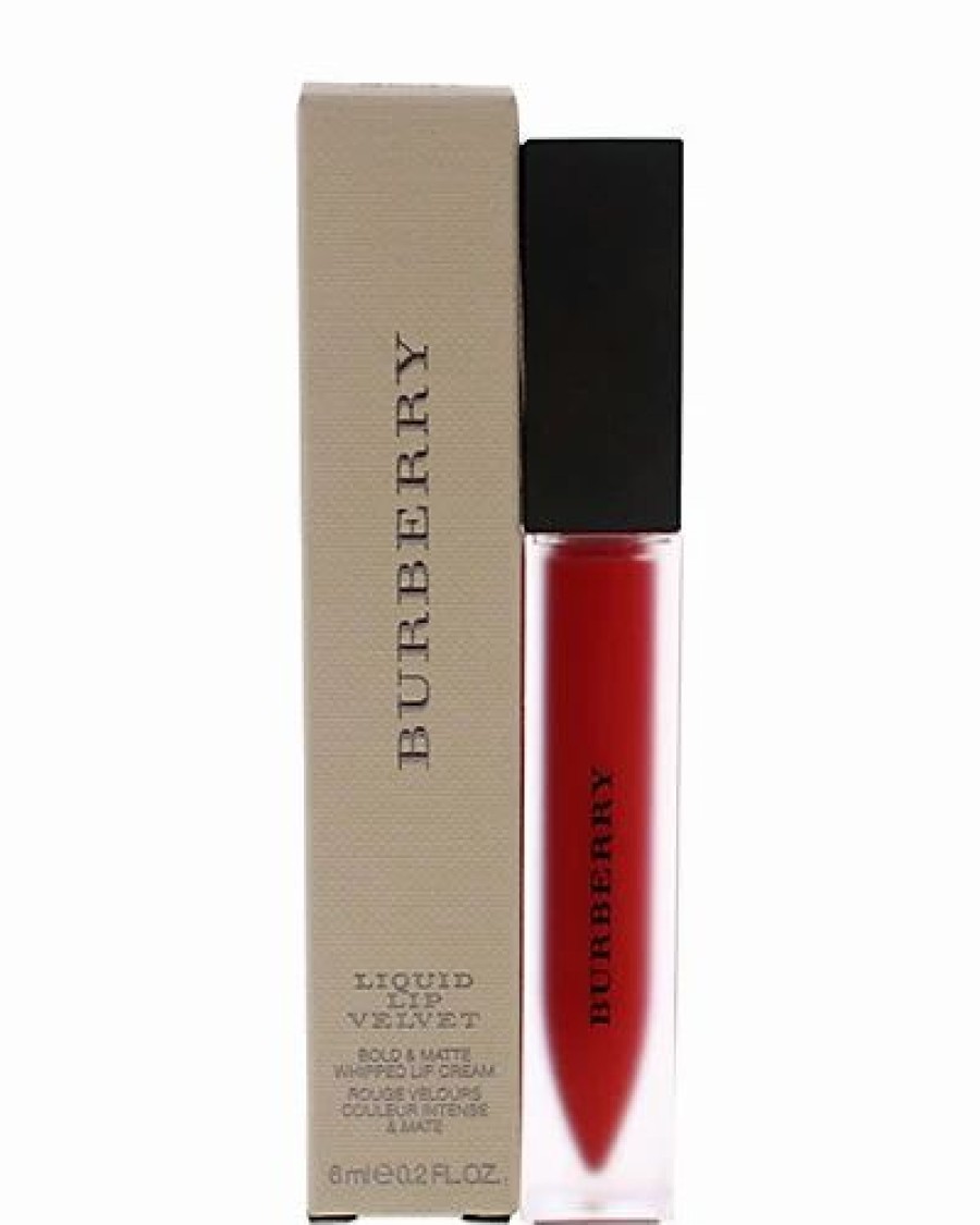 Lip & Cheek Makeup * | Burberry 0.2Oz #37 Regiment Red Liquid Lip Velvet Crush Women