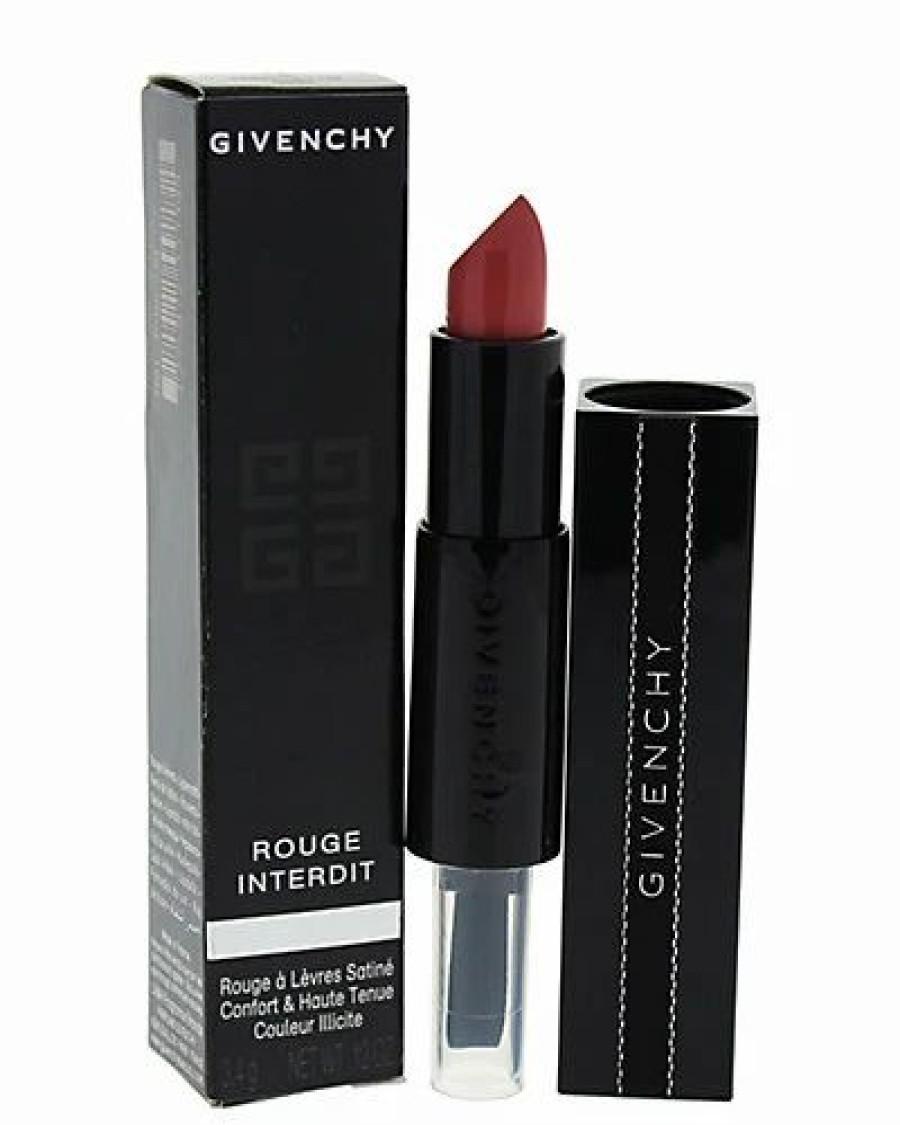 Lip & Cheek Makeup * | Givenchy 0.12Oz Addicted To Rose Rouge Interdit Satin Lipstick Women