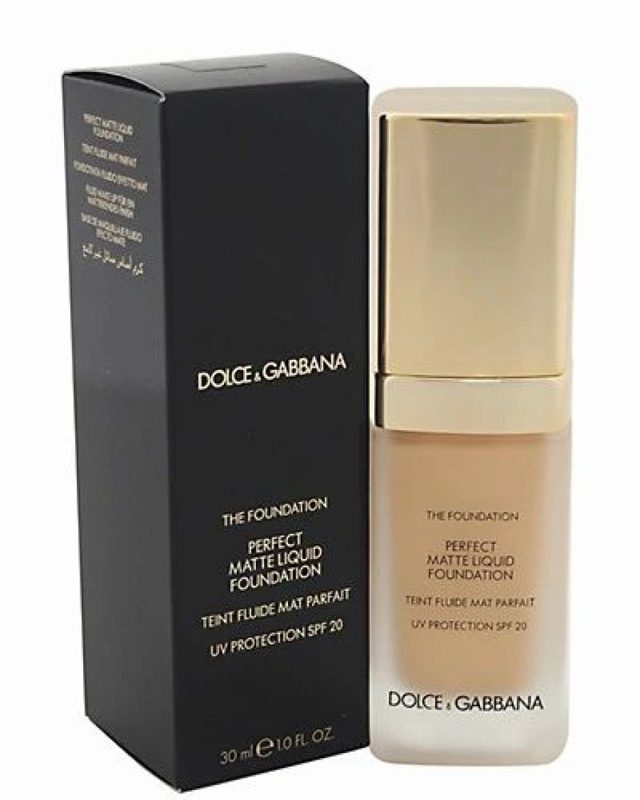 Face & Eye Makeup * | Dolce & Gabbana 1Oz # 80 Creamy Perfect Matte Liquid Foundation Spf 20 Women