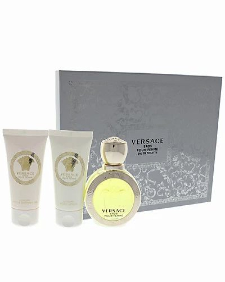 Fragrance * | Women'S 3Pc Versace Eros Pour Femme Fragrance Set