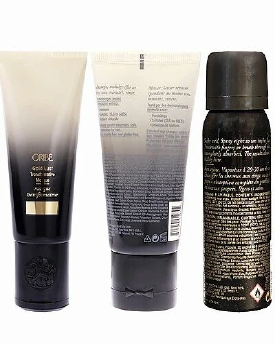 Shampoo & Conditioners * | Oribe Gold Lust Dry Shampoo, Repair & Restore Conditioner And Transformative Masque Kit Women