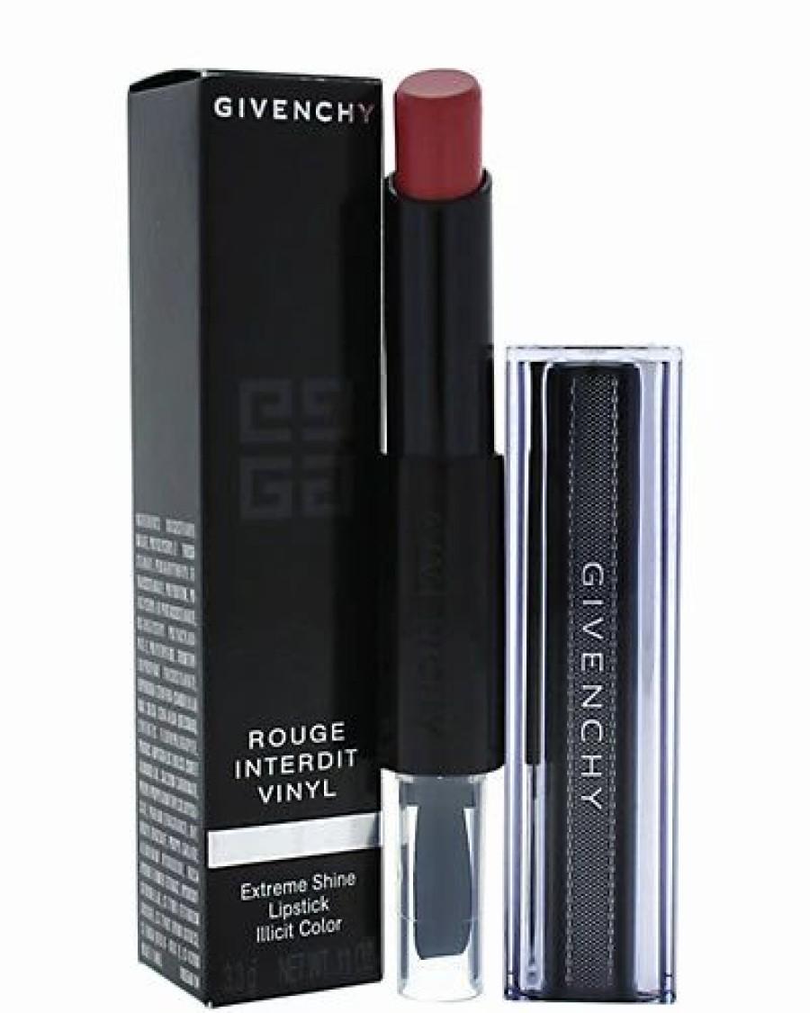 Lip & Cheek Makeup * | Givenchy 0.11Oz Rose Tentateur Rouge Interdit Vinyl Extreme Shine Lipstick Women