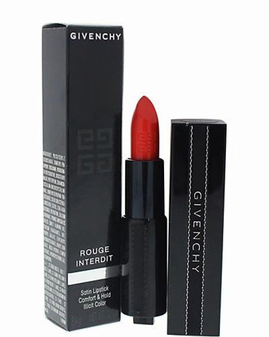 Lip & Cheek Makeup * | Givenchy 0.12Oz Orange Adrenaline Rouge Interdit Satin Lipstick Women