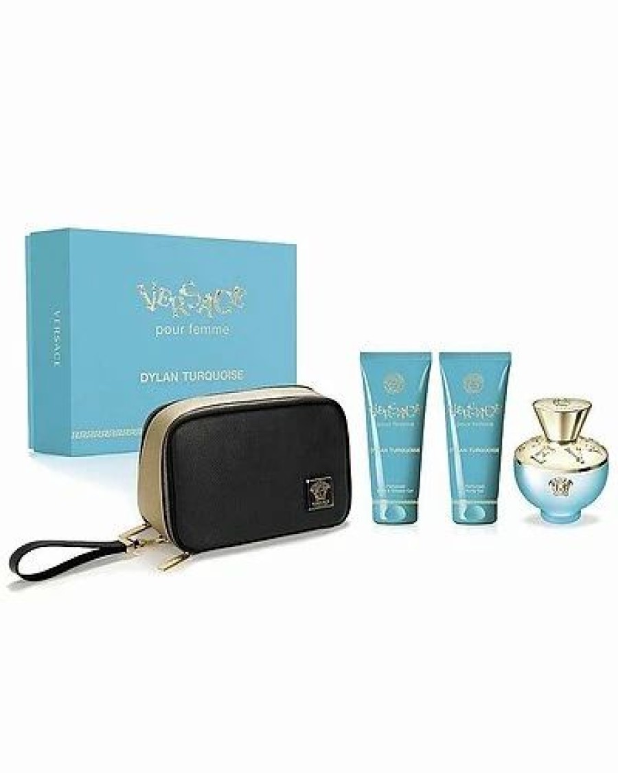 Fragrance * | Versace Women'S Dylan Turquoise 4Pc Set