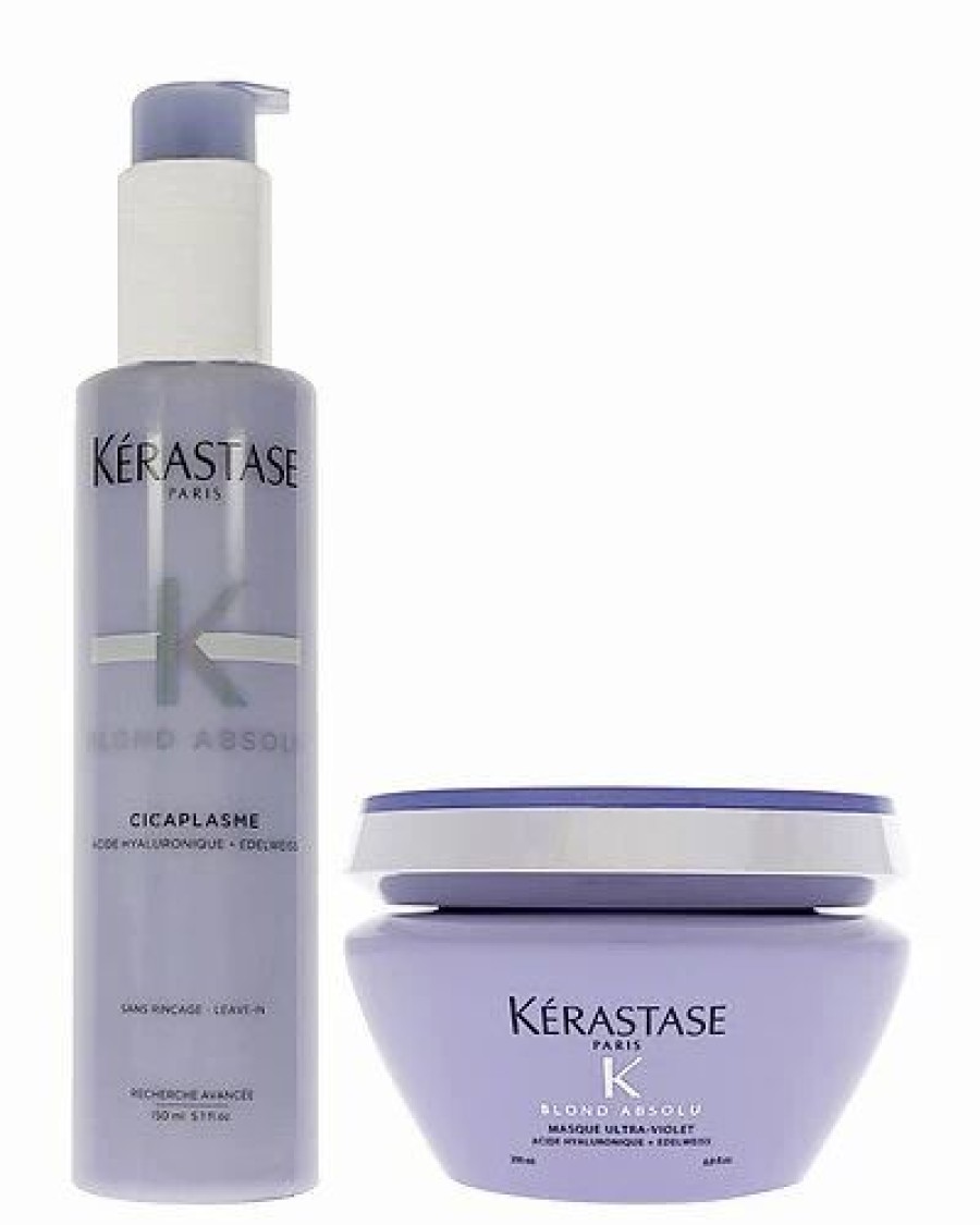 Shampoo & Conditioners * | Kerastase Blonde Absolu Ultra Violet Masque & Cicaplasme Serum 2Pc Kit Women