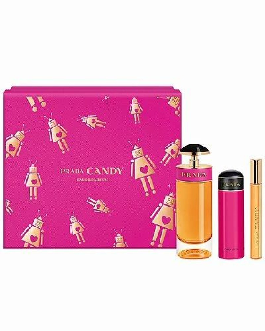 Fragrance * | Women'S 3Oz Prada Candy 3Pc Set