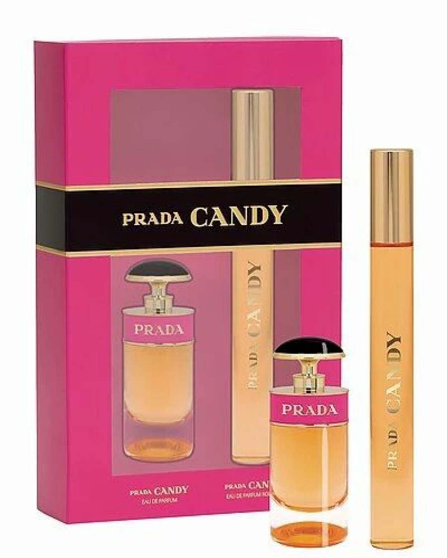 Fragrance * | Prada Candy 2Pcs Set For Women: 0.24Oz Edpl+0.3Oz Edp Rollerball