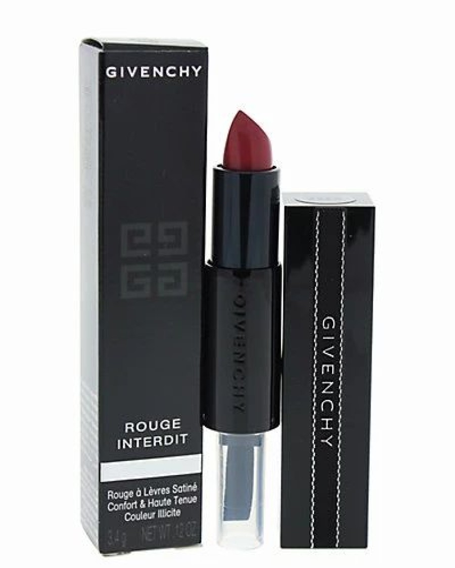 Lip & Cheek Makeup * | Givenchy 0.12Oz Boyisch Rose Rouge Interdit Satin Lipstick Women