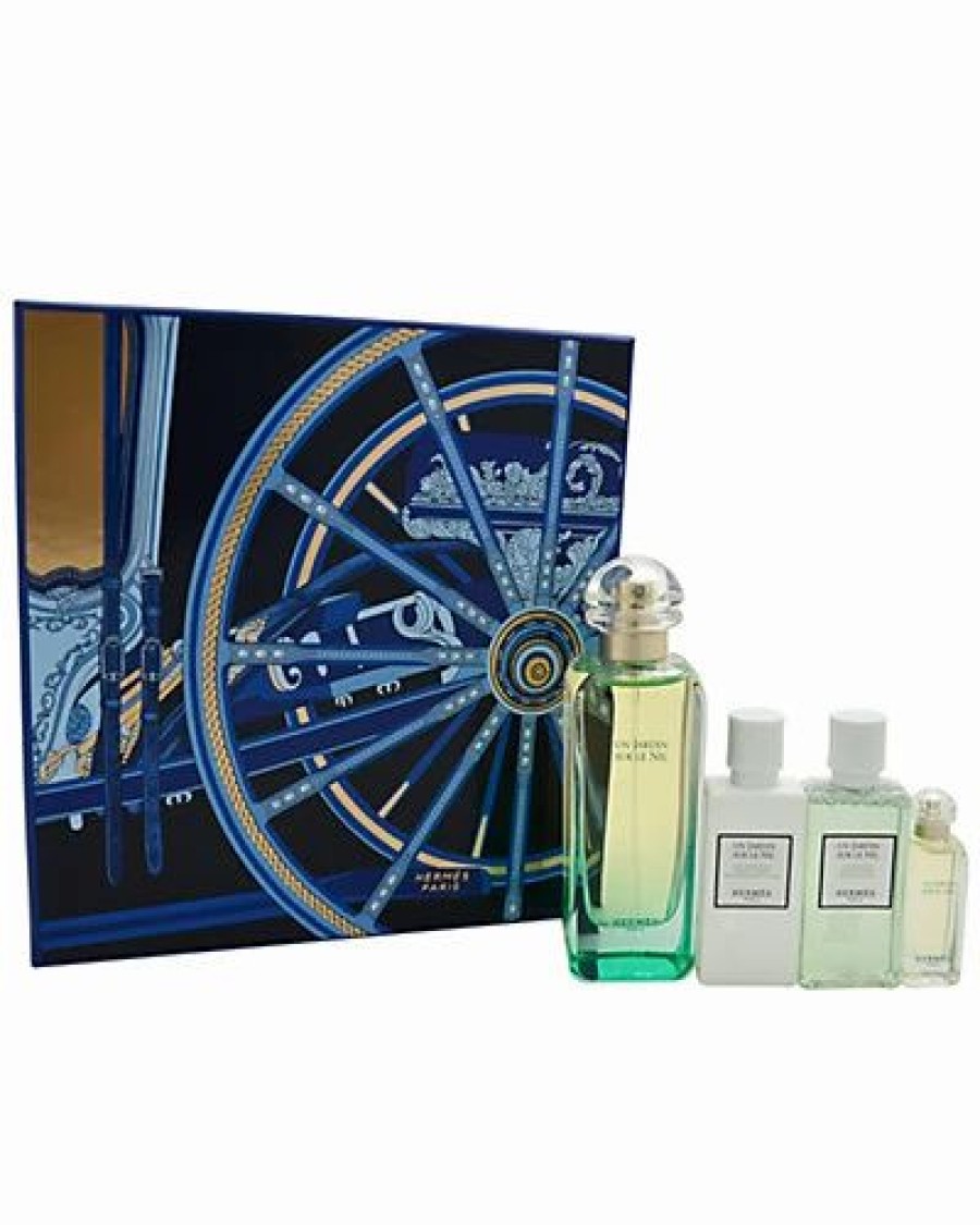 Fragrance * | Hermes Un Jardin Sur Le Nil Women'S 4Pc Gift Set (Authentic Pre-Owned)