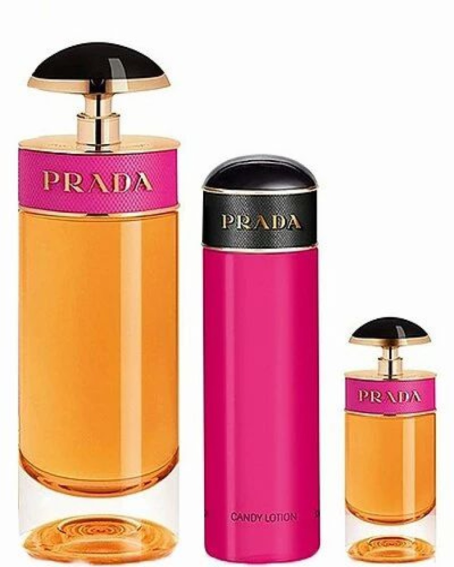 Fragrance * | Women'S 3Oz Prada Candy 3Pc Set