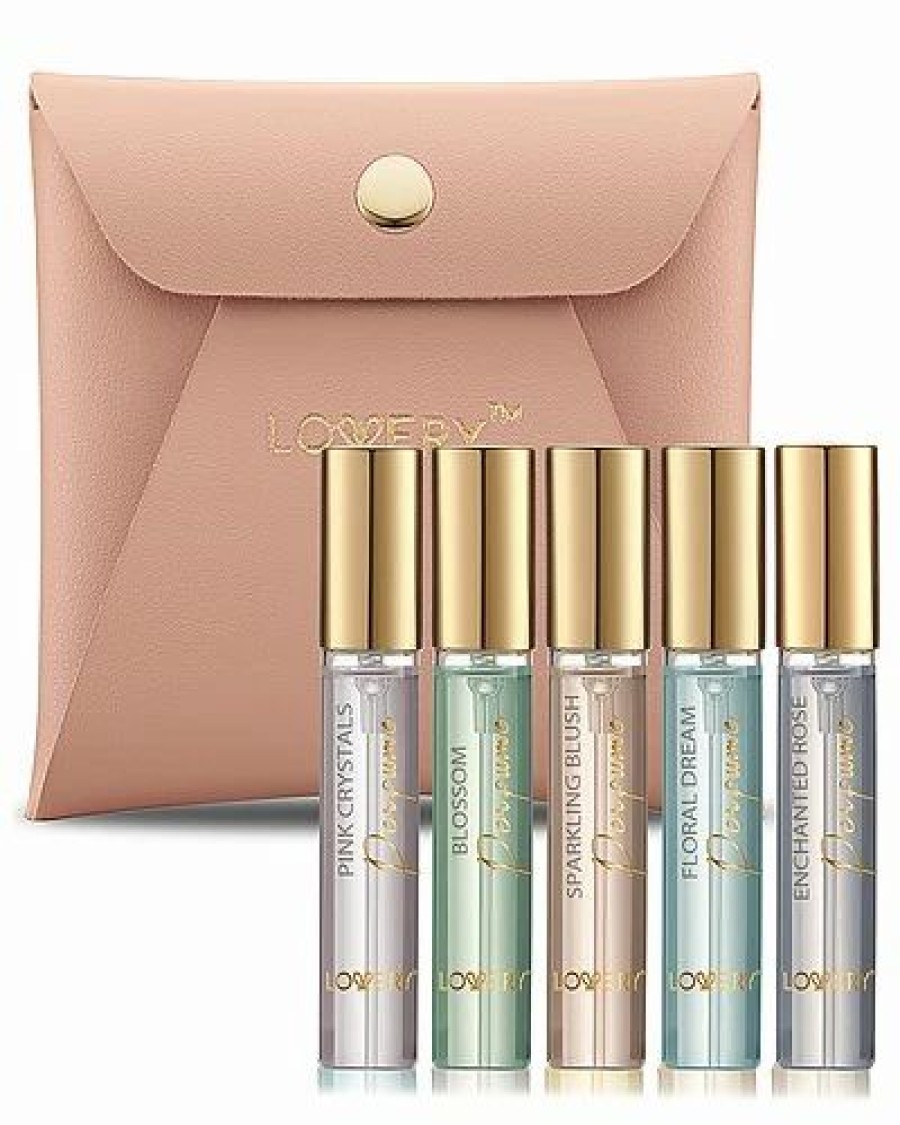 Fragrance * | Lovery Mini Perfumes For Women, 5Pc Assorted Floral Aroma Eau De Toilette Parfum Sprays