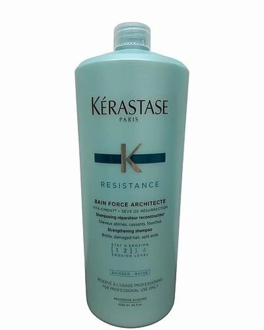 Shampoo & Conditioners * | Kerastase 34Oz Resistance Bain De Force Architecte Reconstructing Shampoo Women