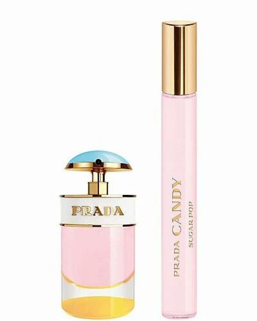 Fragrance * | Prada Candy Sugar Pop 2Pcs Set For Women: 0.2Oz Edp + 0.3Oz Edp Rollerball