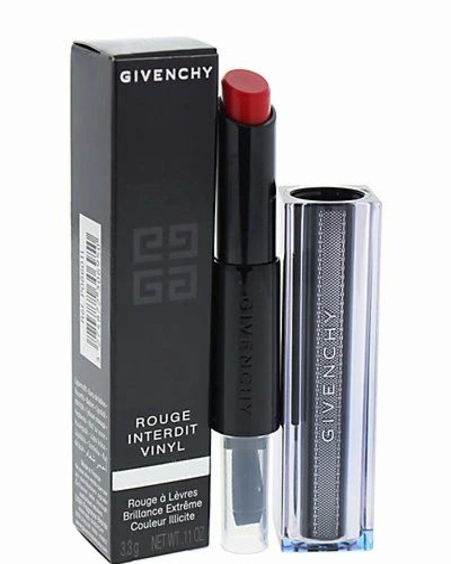 Lip & Cheek Makeup * | Givenchy 0.11Oz Rouge Rebelle Rouge Interdit Vinyl Lipstick Women