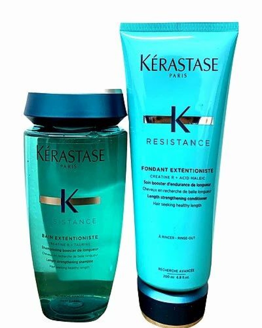 Shampoo & Conditioners * | Kerastase 8.5Oz Bain Extentioniste & 6.8Oz Fondant Extentioniste Duo Women