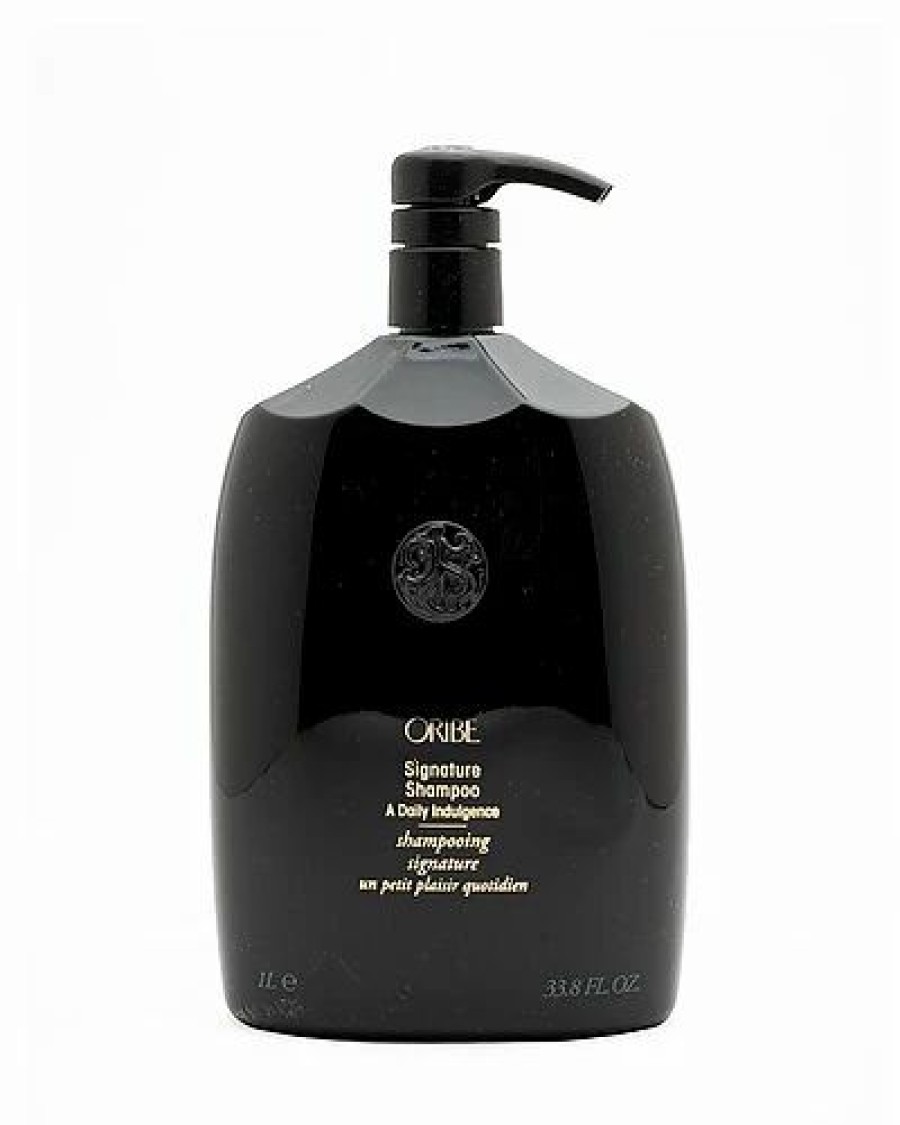 Shampoo & Conditioners * | Oribe 33.8Oz Signature Shampoo Liter With Pump Women