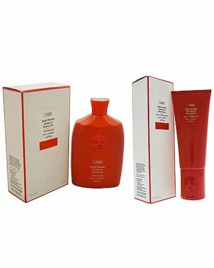 Shampoo & Conditioners * | Oribe Bright Blonde Shampoo And Conditioner For Beautiful Color Kit Women