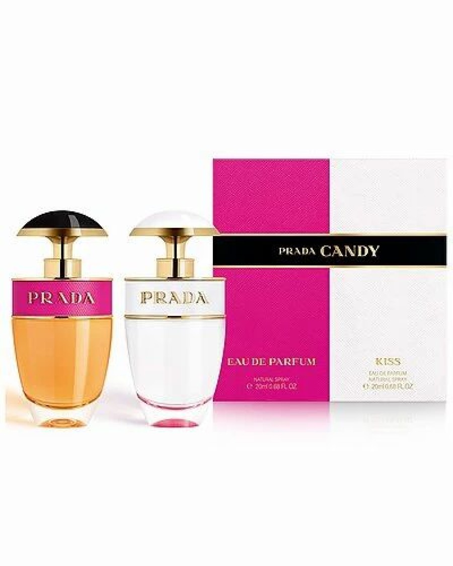 Fragrance * | Prada Candy 2Pcs 0.68Oz Set For Women: Candyoz Edp + Candy Kiss Edp