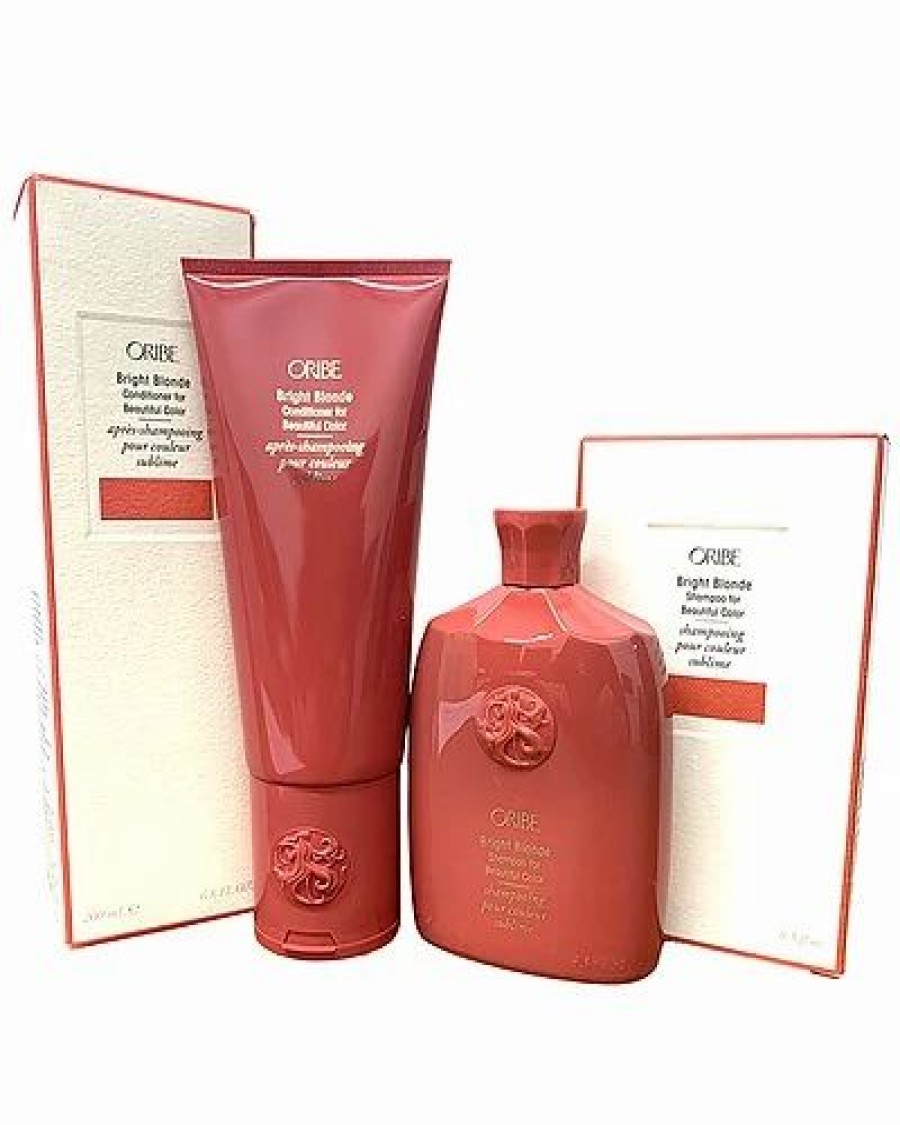 Shampoo & Conditioners * | Oribe Bright Blonde Conditioner For Beautiful Color & Bright Blonde Shampoo For Beautiful Color Duo Women