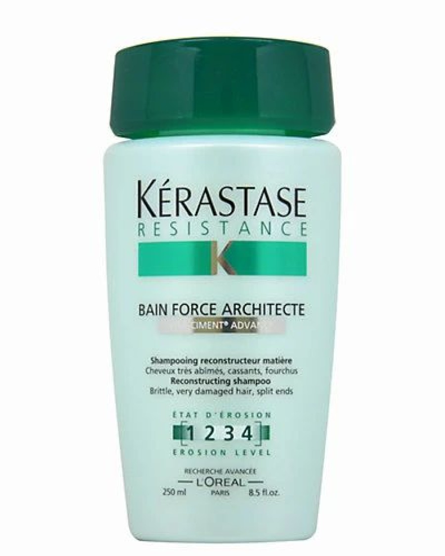 Shampoo & Conditioners * | Kerastase Unisex Resistance Bain De Force Architect Reconstructing 8.5Oz Shampoo Women