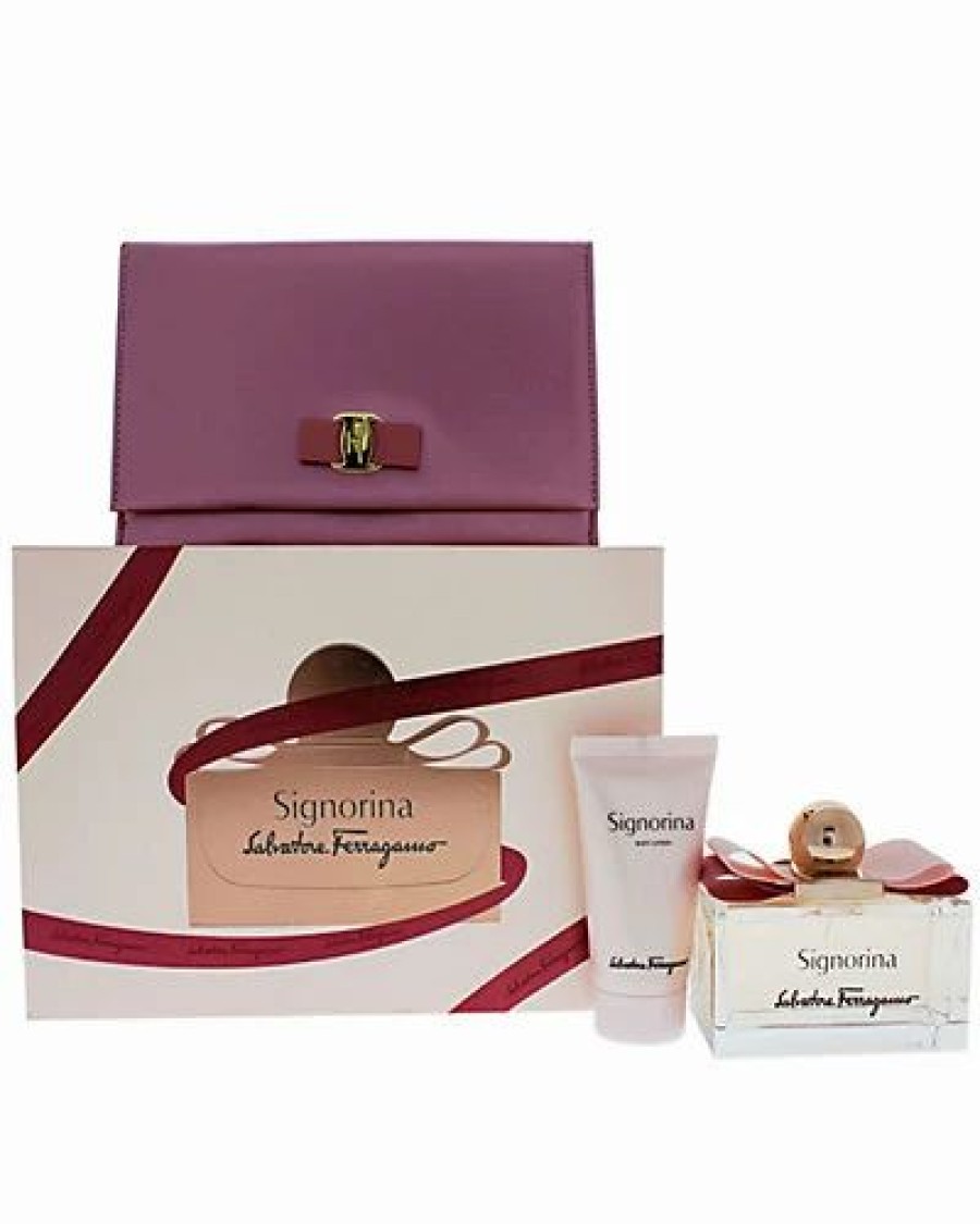 Fragrance * | Salvatore Ferragamo Ignorina 3Pc Gift Set Women