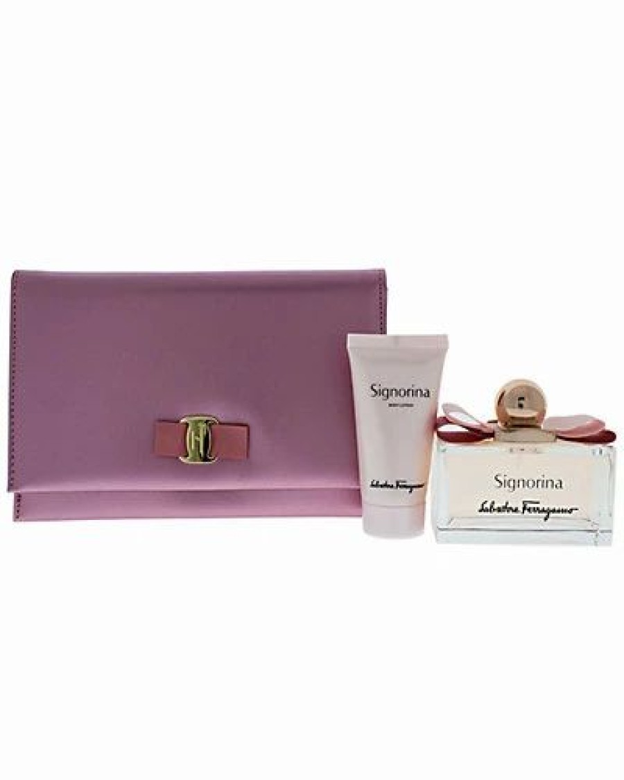 Fragrance * | Salvatore Ferragamo Ignorina 3Pc Gift Set Women