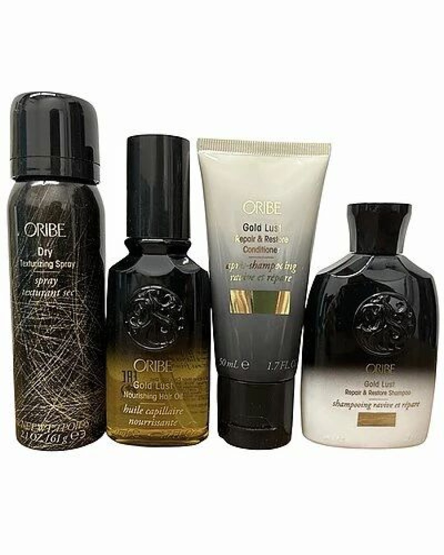 Shampoo & Conditioners * | Oribe 4Pc Gold Lust Travel Kit Women