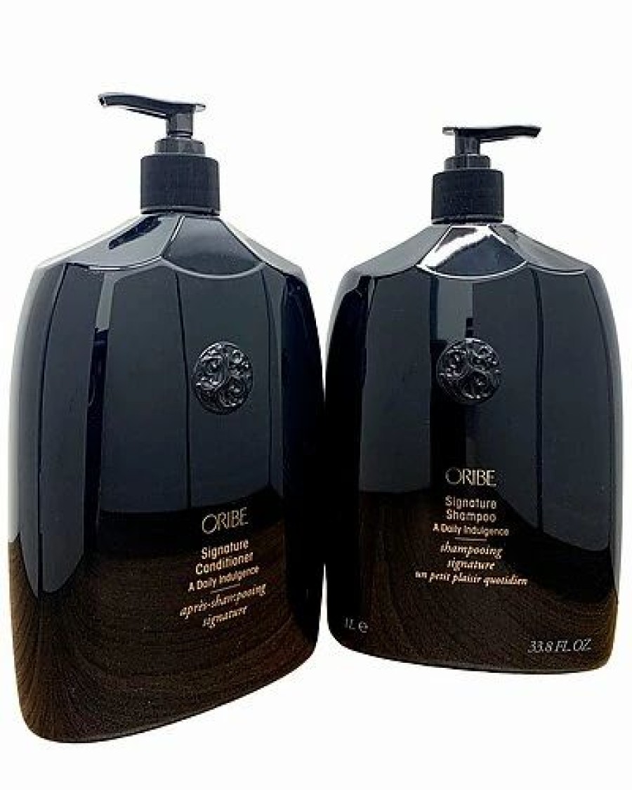 Shampoo & Conditioners * | Oribe 33.8Oz Signature Shampoo & Signature Conditioner Women