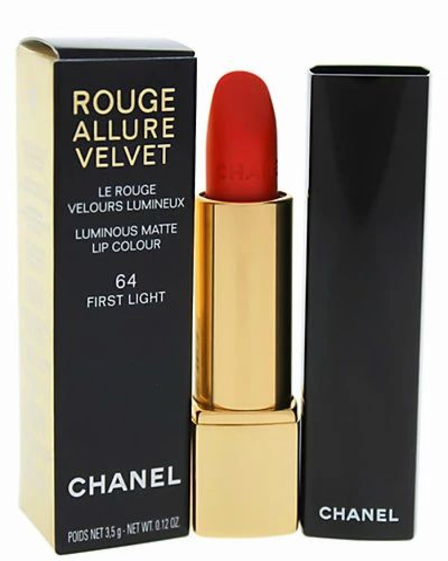 Lip & Cheek Makeup * | Chanel 0.12Oz 64 First Light Rouge Allure Velvet Luminous Matte Lip Colour Women